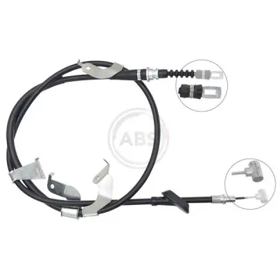 Marca Reconocida Cable de accionamiento, freno de estacionamiento A.B.S. K18985